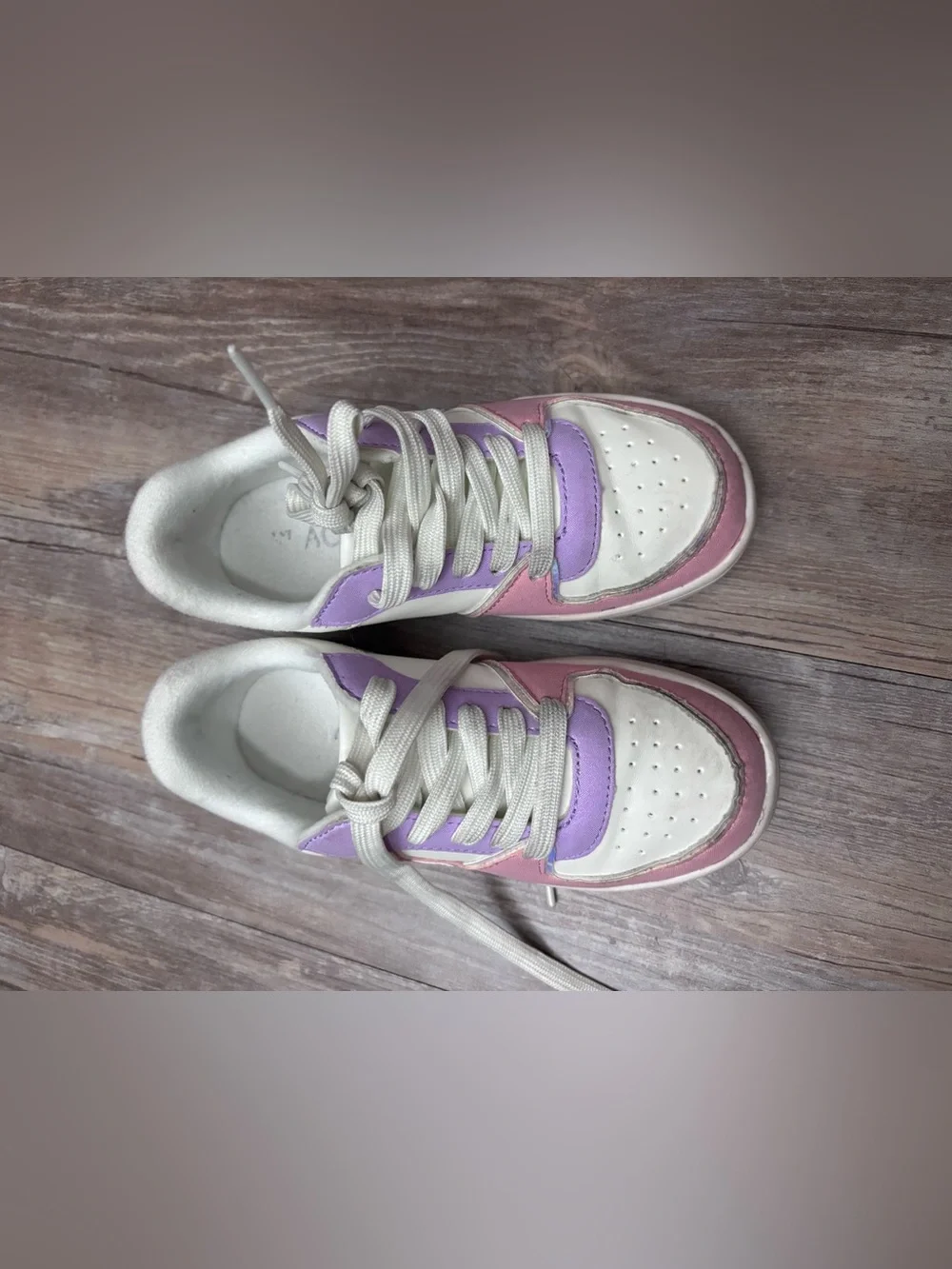 Girls Star Colorblock Low Top Sneakers - Multi size 12